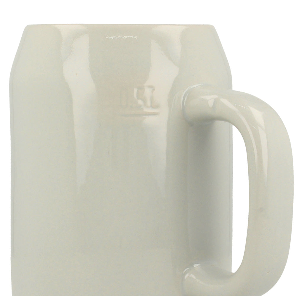 Bierkrug in grau 0,5 ltr. Bevor i mi Aufreg